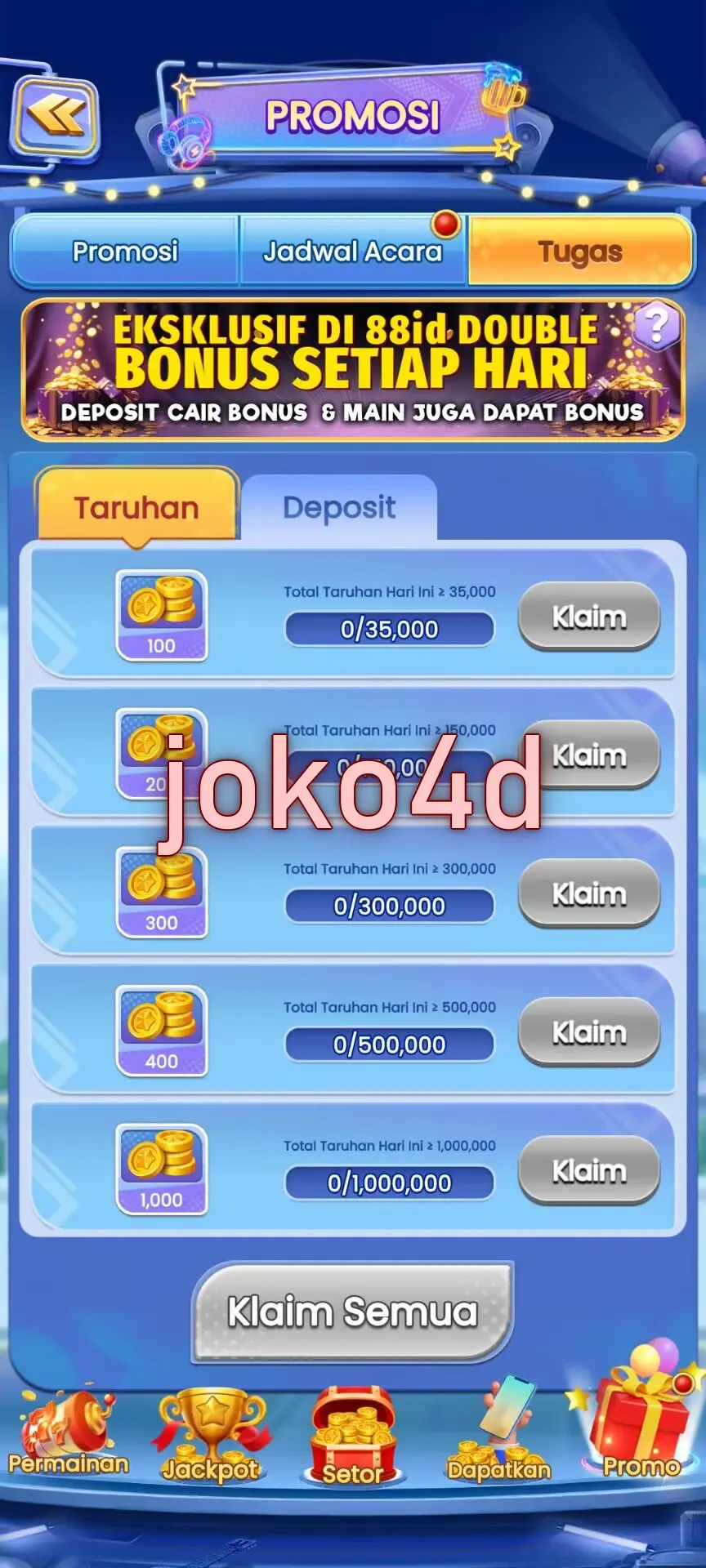 joko4d Tangkapan Layar - APK Resmi